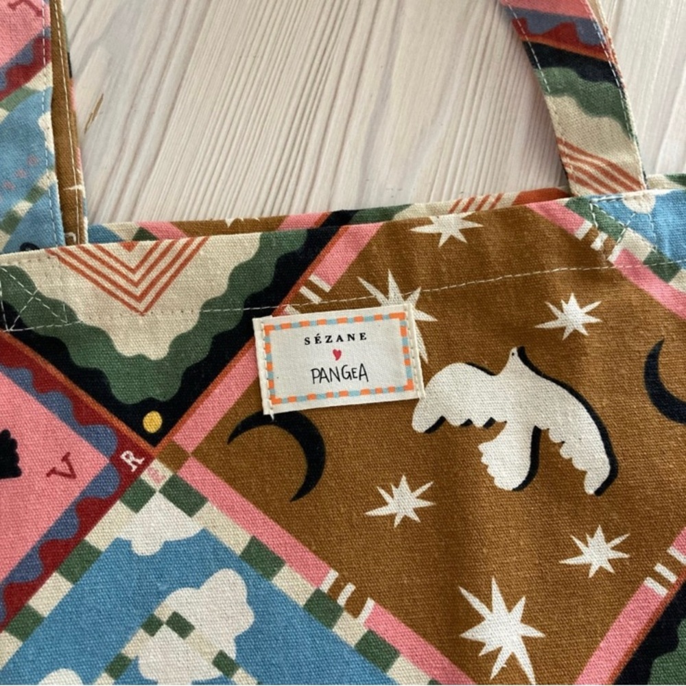 Sezane x Pangea Large Tote Bag NWOT - Picture 4 of 6